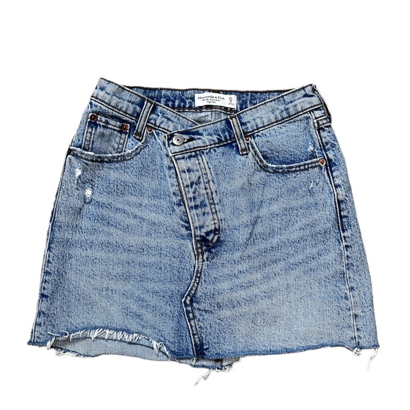 Abercrombie & Fitch Skirts Abercrombie And Fitch 9s Micro Mini High Rise Jean Skirt 274